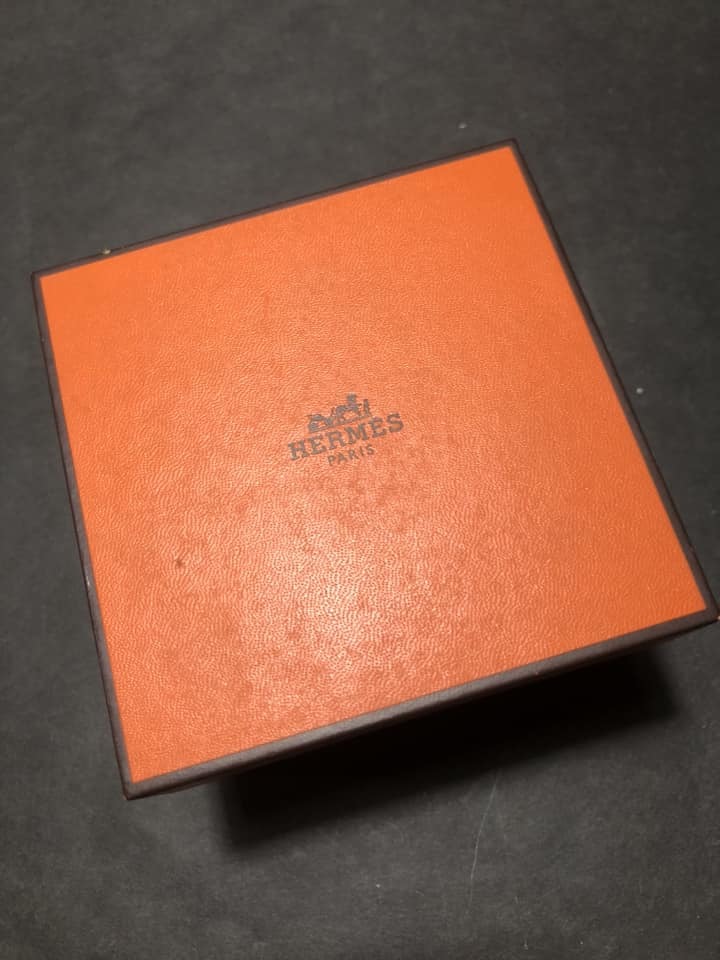 HERMES エルメス 空箱 ウォッチケース 腕時計 BOX ボックス 時計 外箱 オレンジ　付属品 レディース_画像1