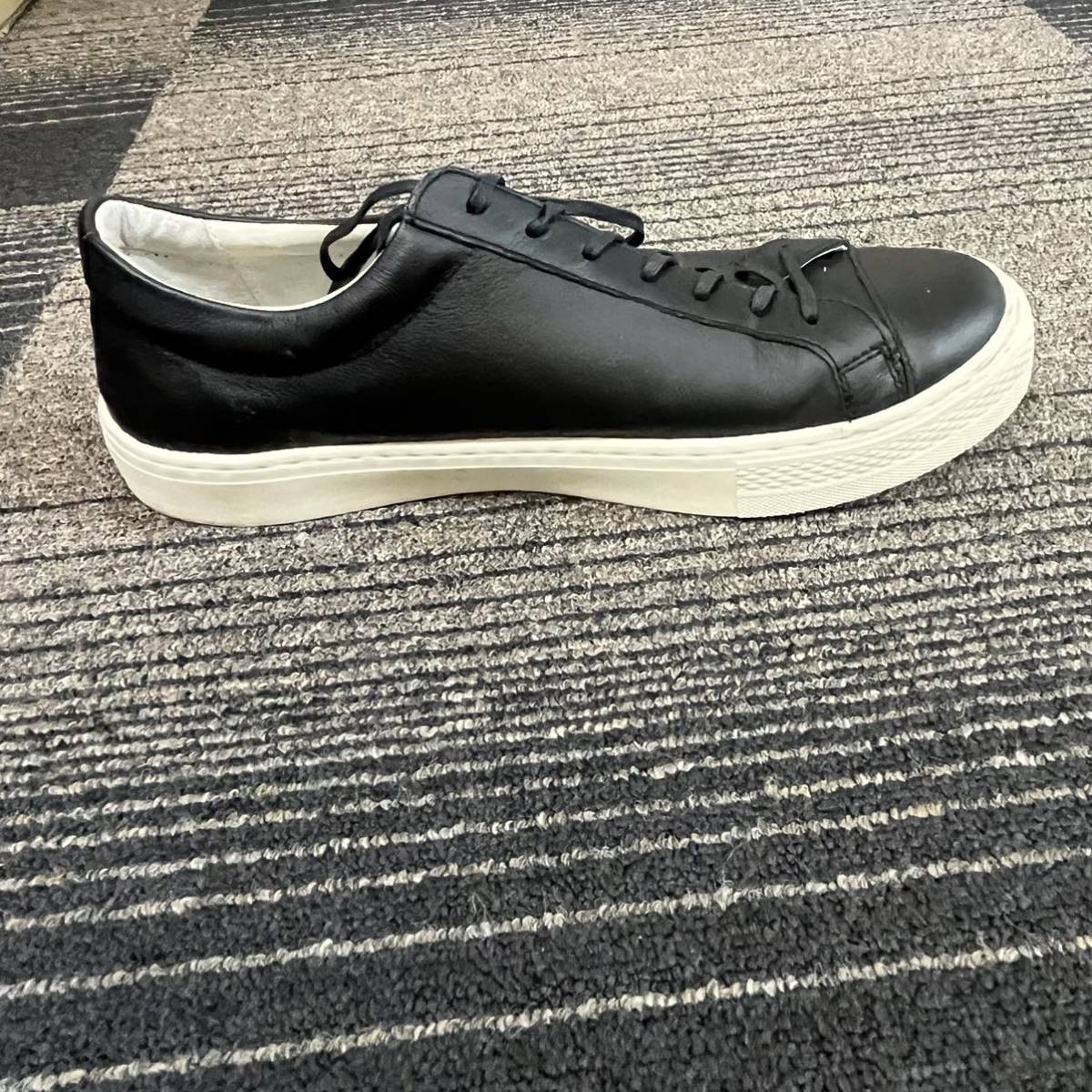 【TF0131】converse コンバース ブラック 黒 スニーカー 靴 25.5cm_画像7