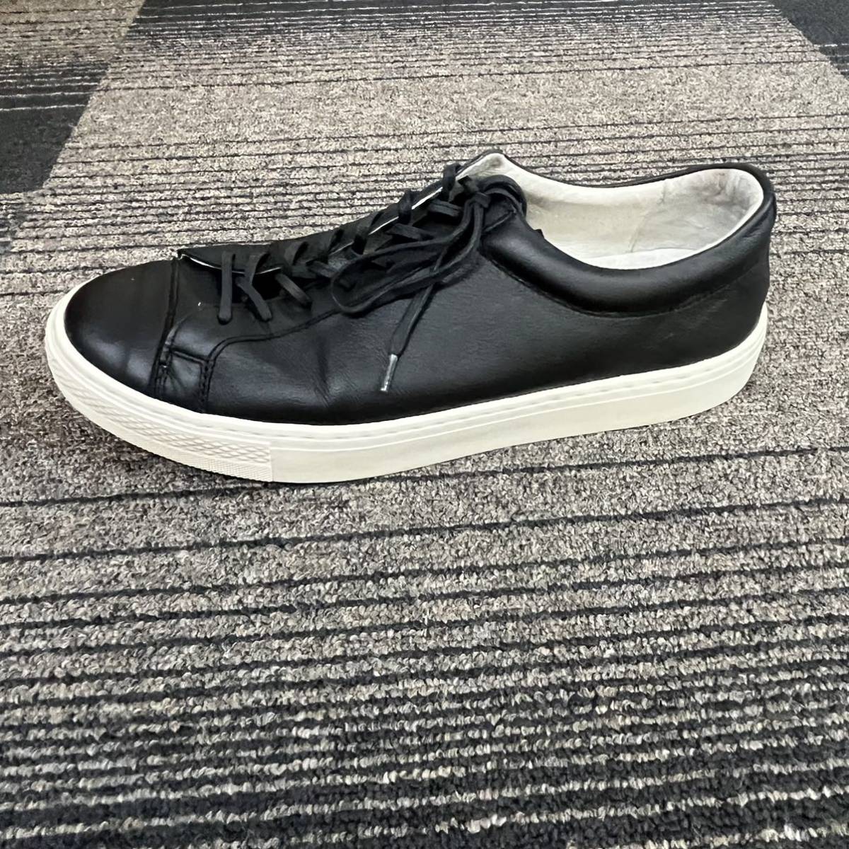 【TF0131】converse コンバース ブラック 黒 スニーカー 靴 25.5cm_画像6
