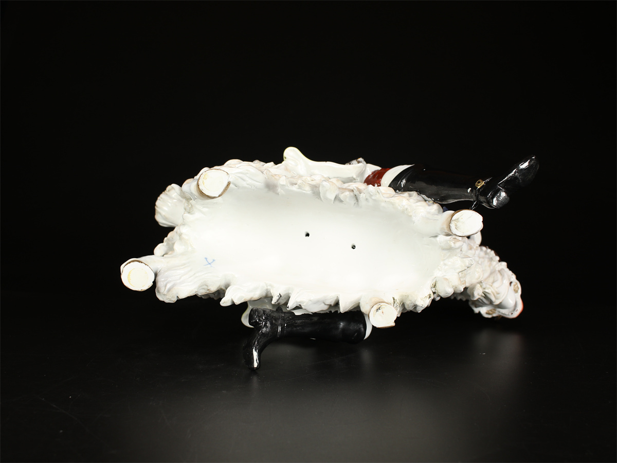 CD965 西洋彫刻 【瀬戸ノベルティ】 古い丸山陶器 磁器人形 大型 高41㎝／美品！ｚｙ_画像4