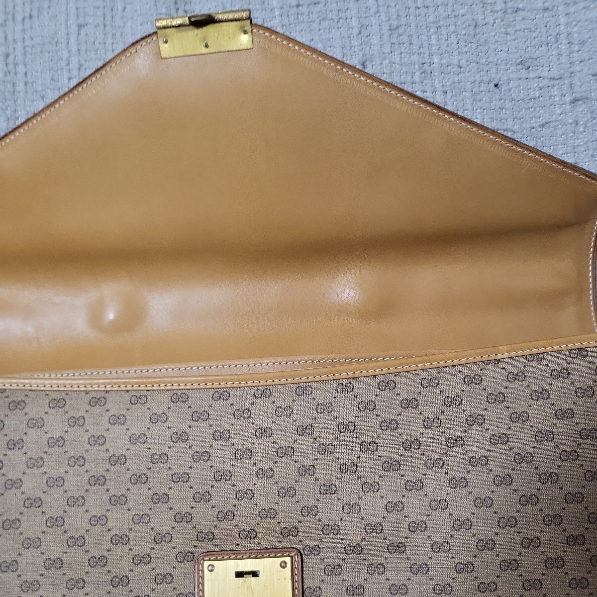 Old gucci オールドグッチ　未使用品！　クラッチバッグ　松坂屋のタグ付きの正規品！ ブリーフケース_画像6