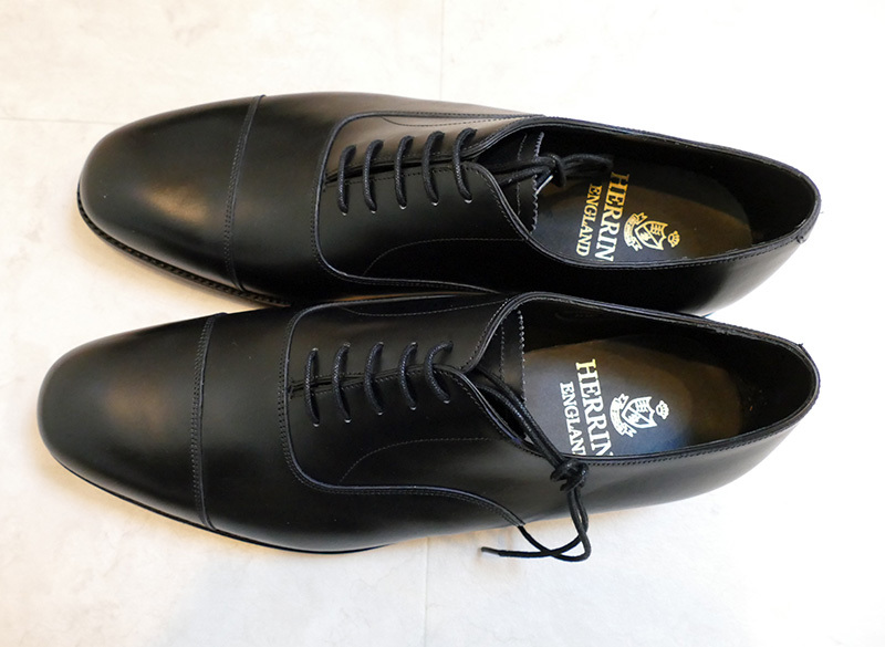 英国靴 Herring Shoes Herring Knightsbridge Oxfords in Black Calf