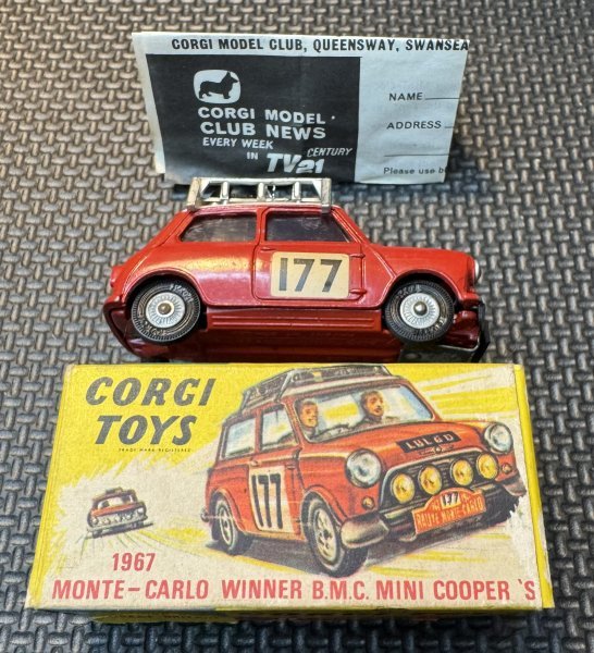 CORGI TOYS ＃339 1967 MONTE-CARLO WINNER B.M.C. MINI COOPER S コーギー ミニ クーパー S_画像7