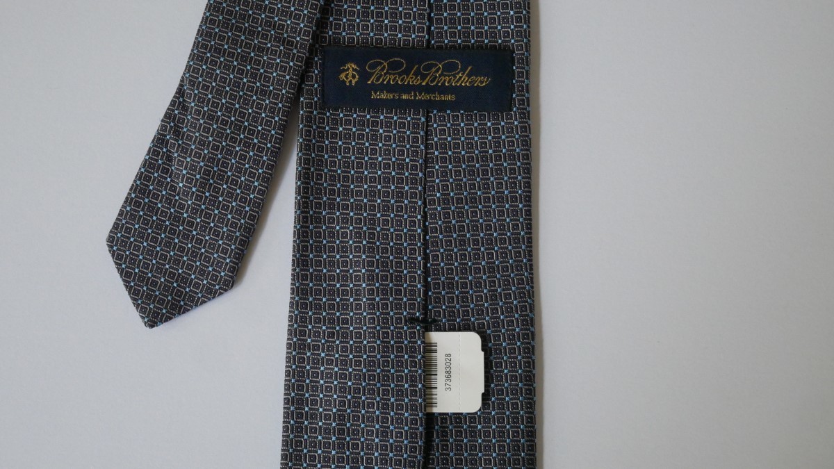 美品【BROOKS BROTHERS MAKERS AND MERCHANTS ブルックスブラザーズ】USED ブランドネクタイ/m24-GG1-21-25_画像3