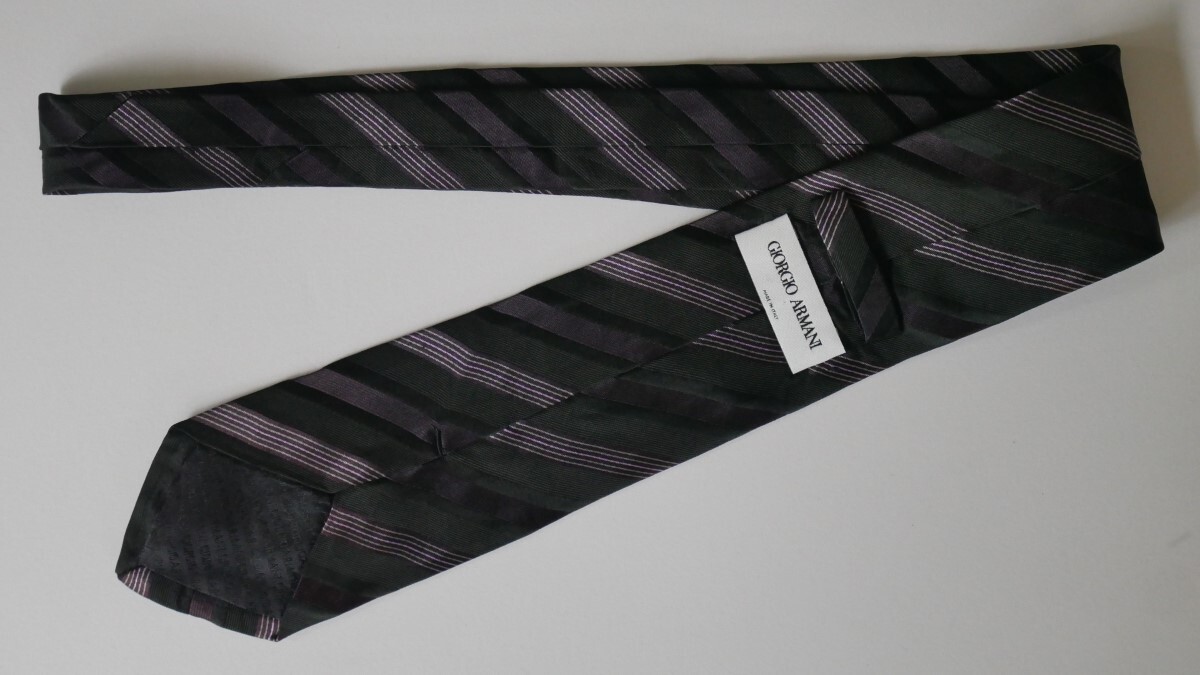 [GIORGIO ARMANIjoru geo Armani ]USED brand necktie /m24-GG12-41-45