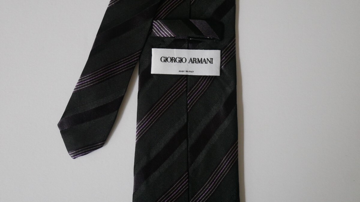 [GIORGIO ARMANIjoru geo Armani ]USED brand necktie /m24-GG12-41-45