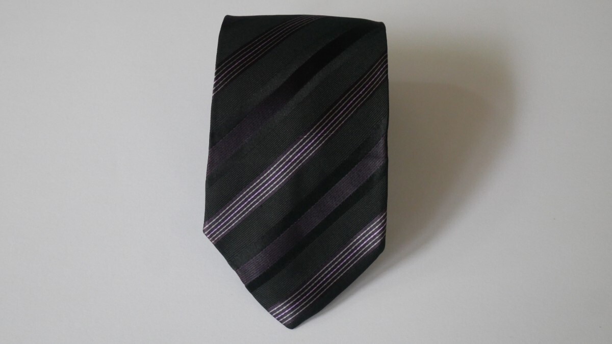 [GIORGIO ARMANIjoru geo Armani ]USED brand necktie /m24-GG12-41-45