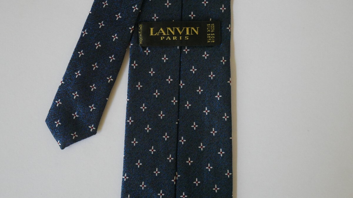 未使用に近い【LANVIN ランバン】USED ブランドネクタイ/m24-2GG2-21-25-2_画像3