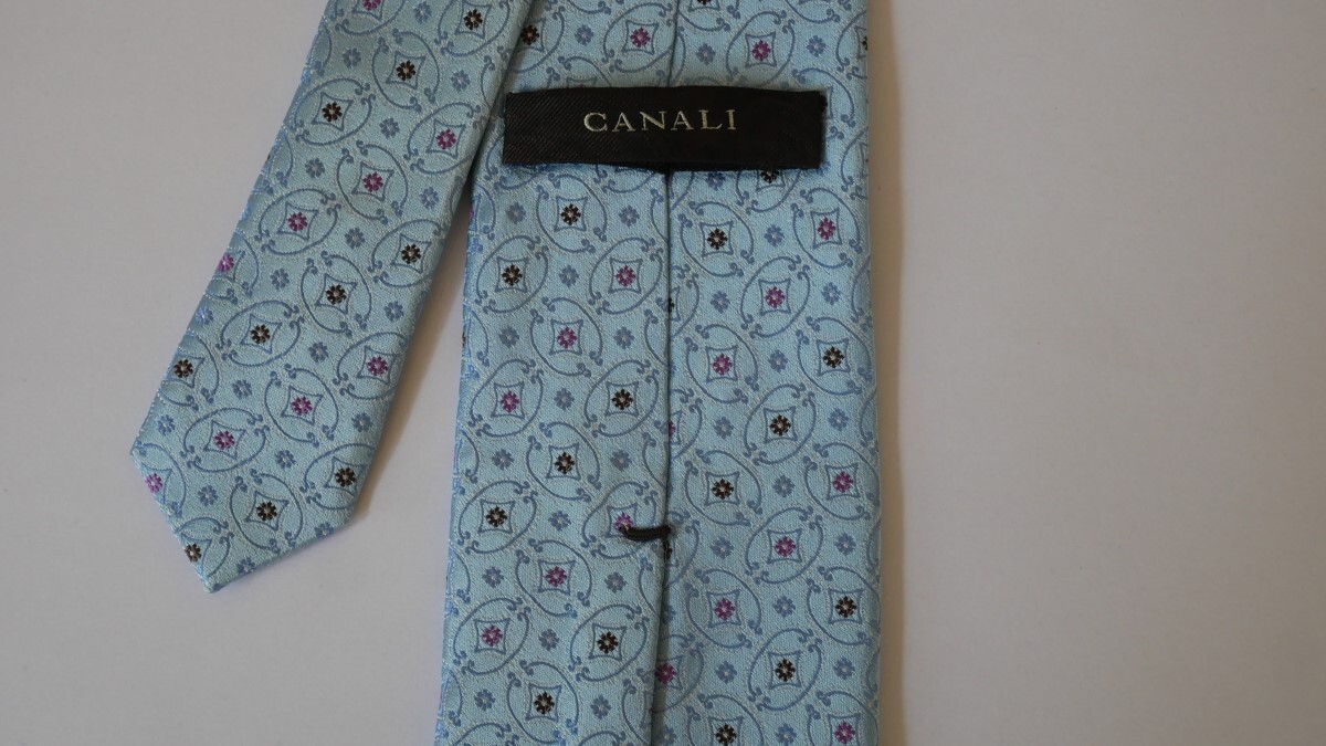 未使用に近い【CANALI カナーリ】USED ブランドネクタイ/m24-2GG3-16-20_画像3