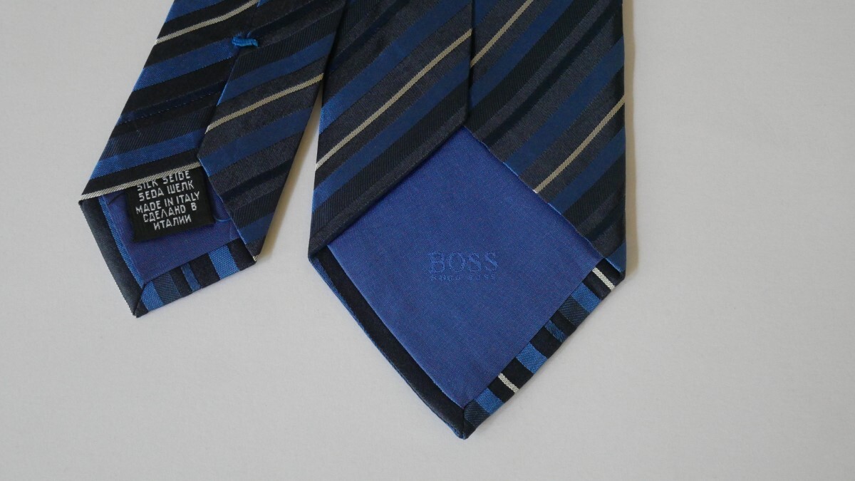 【HUGO BOSS ヒューゴボス】USED ブランドネクタイ/m24-2GG3-46-50-2_画像5