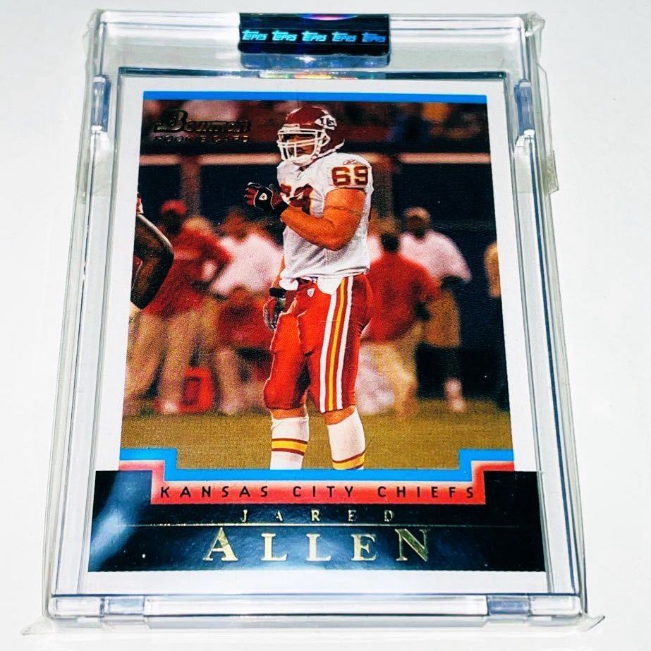 NFL Jared Allen 2004 Bowman Uncirculated RC White /165 #223 Kansas City Chiefs DE 165枚限定_画像1