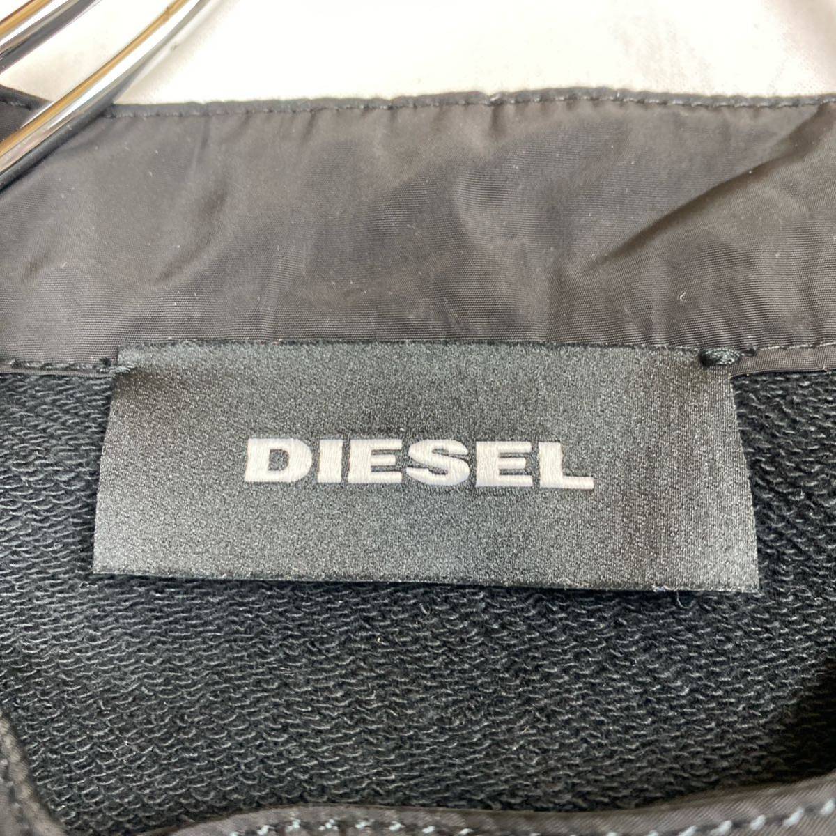 美品 男の戦闘服 現行 DIESEL BRAVES ディーゼル セットアップ Lサイズ ロゴ サイドロゴ 異素材切替 ブラック 大きいサイズ Y2K _画像5