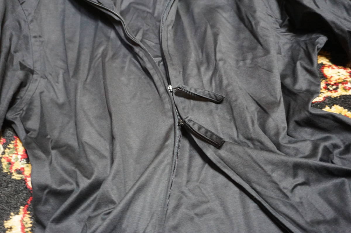 11435/ ジョルジオ アルマーニ Giorgio Armani『まとえば無敵の黒シャツ』 セクシーブラック 黒シャツ ダブルジップ シャツジャケット
