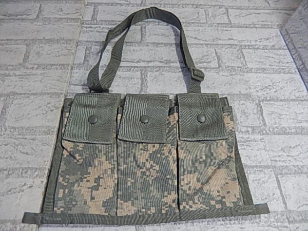 S50 新品！◆MOLLE POUCH 6 MAGAZINES BANDOLEER M16A2 バンダリアポーチ◆米軍◆サバゲー！ユーティリティポーチ！_画像1