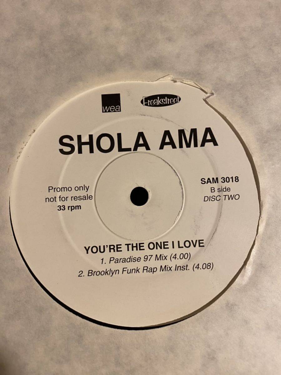 プロモ盤　2枚組12inch SHOLA AMA / YOU'RE THE ONE I LOVE 90's R&B アナログ盤 Vinyl promo_画像5