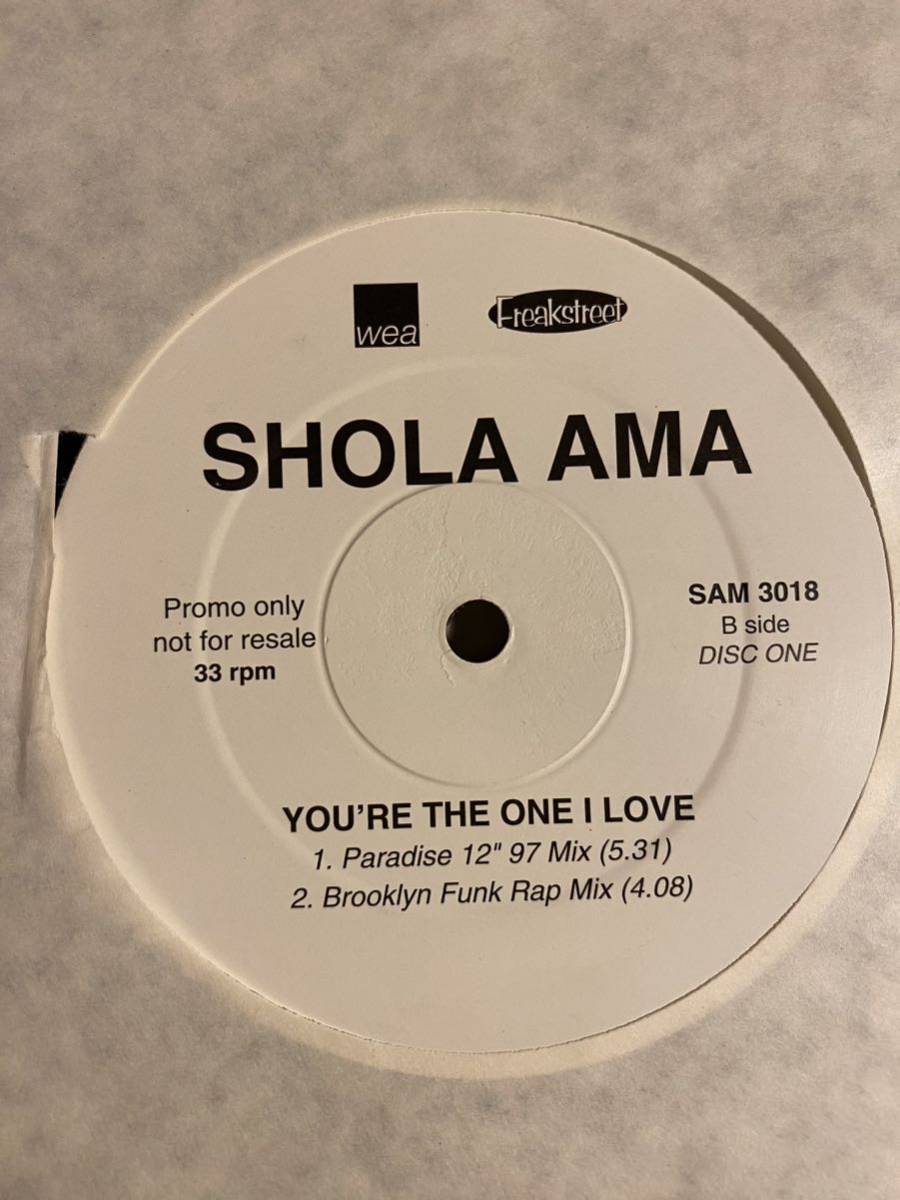 プロモ盤　2枚組12inch SHOLA AMA / YOU'RE THE ONE I LOVE 90's R&B アナログ盤 Vinyl promo_画像3