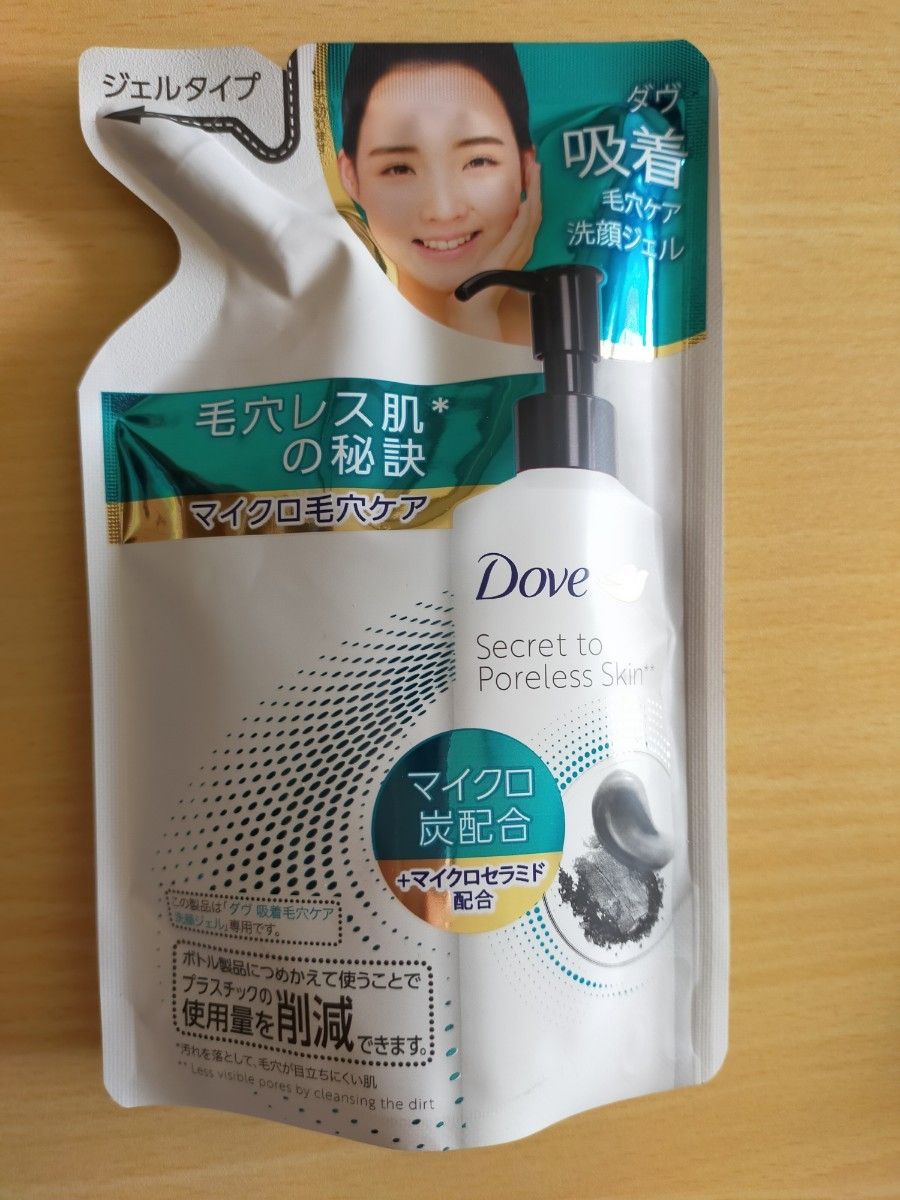 ダヴ Dove 吸着毛穴ケア 洗顔ジェル 洗顔料 毛穴汚れ  詰め替え用 140mlを5個セット　ユニリーバ　新品