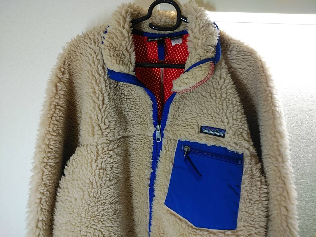 着用回数が少ない美品保管品★vintage★アメリカ製★patagonia★パタゴニア★クラシック レトロカーディガン★ナチュラル　Mサイズ_画像1