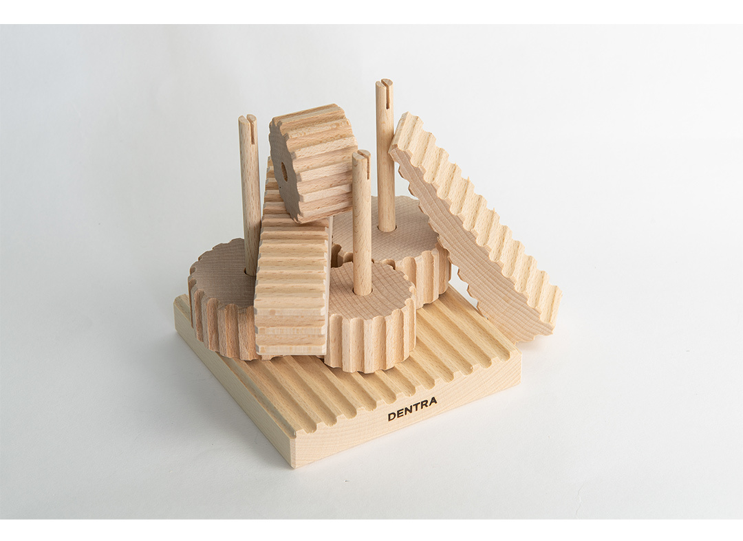 [ new goods unused ] woodworking intellectual training toy district on Hachiman is ... game loading tree wooden soft made in Japan ten tiger DENTRA toy present child Kids 