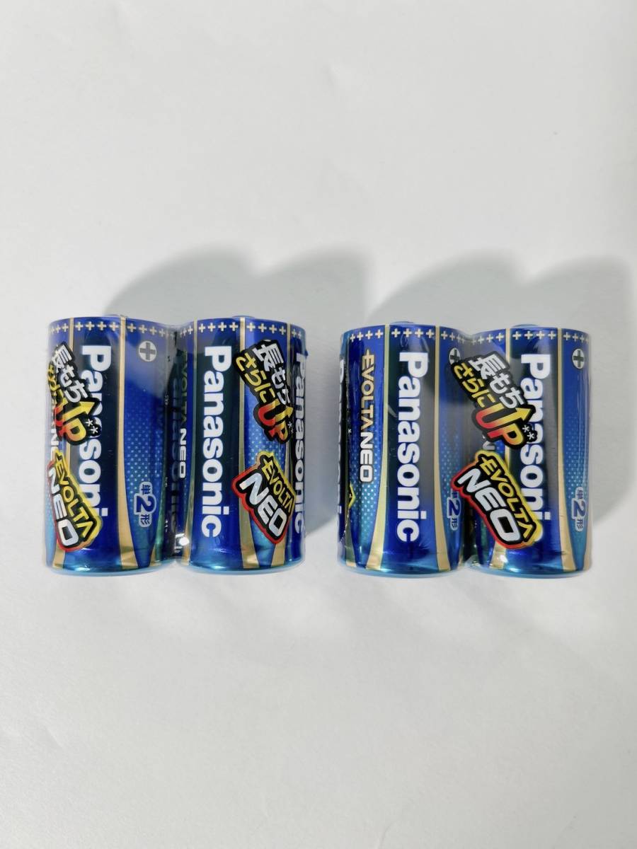 [ new goods unused free shipping ] total 4ps.@ single 2 shape alkaline battery evo rutaNEO EVOLTA NEO 2 ps pack ×2 LR14NJ/2SE Panasonic 1.5V 3