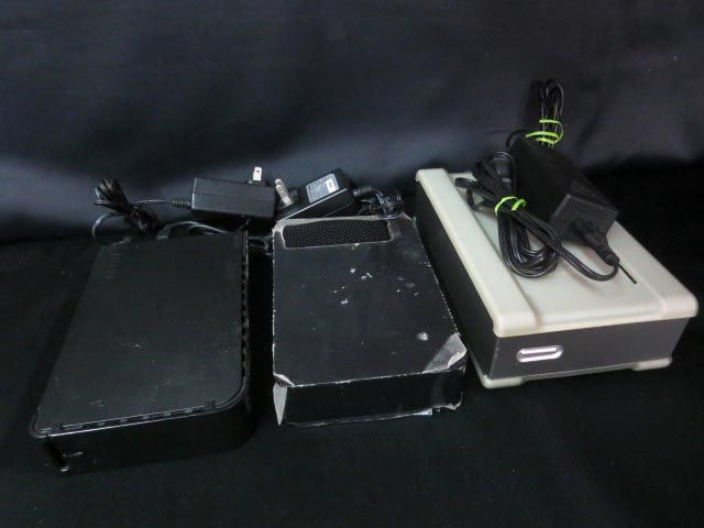 現状品 BUFFALO HD-LC1 HD-LB2 & MAXTOR one touch 3点 まとめ 外付け HDD【e】_画像1