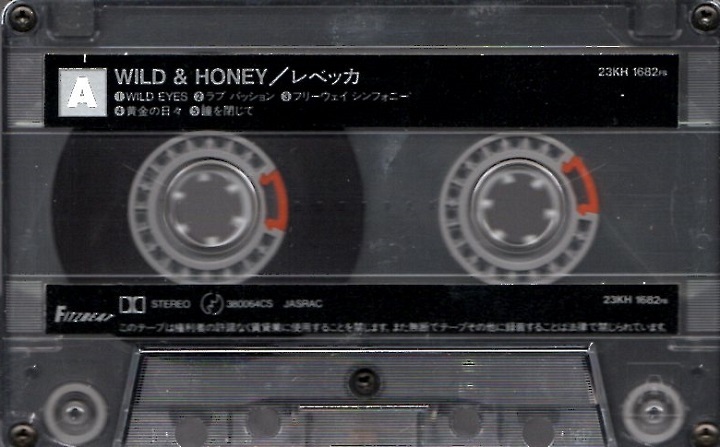 レベッカ REBECCA ワイルド＆ハニー Wild & Honey カセット 全10曲 NOKKO ラブイズCash WILD EYES ラブ パッション 蜃気楼 NEVER TOO LATE_画像5