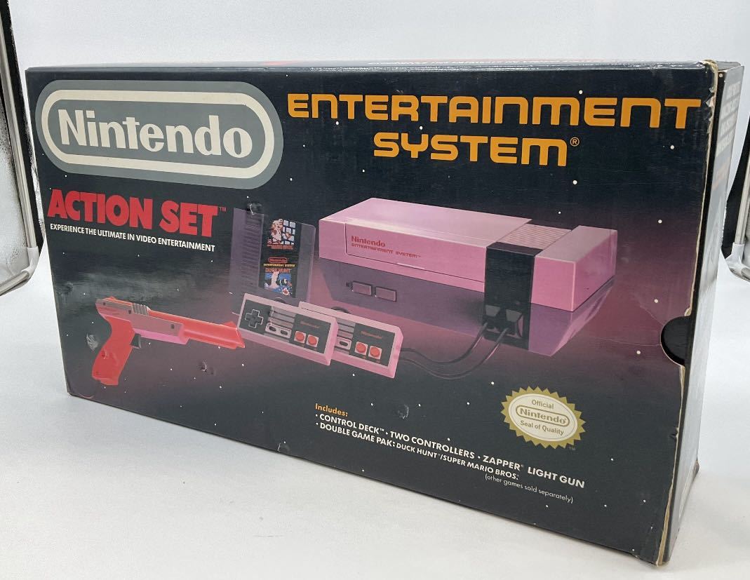 任天堂 エンターテイメントシステム NES 海外版 ファミコン本体 ソフト 動作確認済み ゲーム機 スーパーマリオ ダックハント _画像1