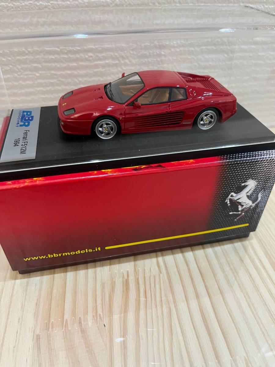 ★　BBR　★　正規品 ★　1/43 美品 FERRARI　フェラーリ　F512M F512 M 512 イタリア製　高級ハンドメイド　モデルカー_画像4