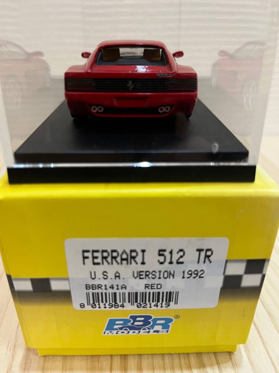 ★　BBR　★　正規品 ★　1/43 美品 FERRARI　フェラーリ　512TR 512 TR イタリア製　高級ハンドメイド　モデルカー_画像2