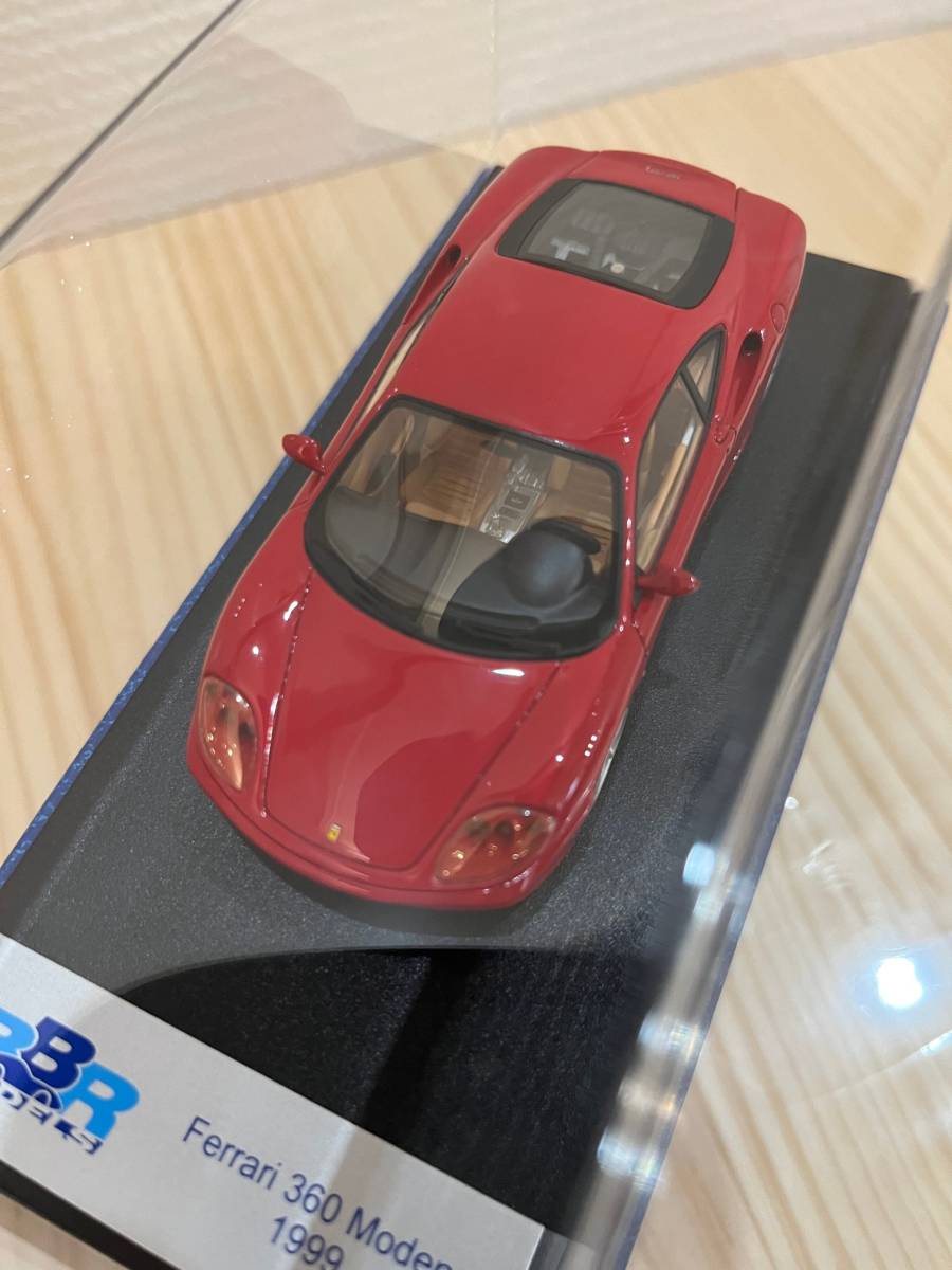 ★　BBR　★　正規品 ★　1/43 美品　FERRARI　フェラーリ　360　MODENA RED 360 赤　イタリア製　高級ハンドメイド_画像6