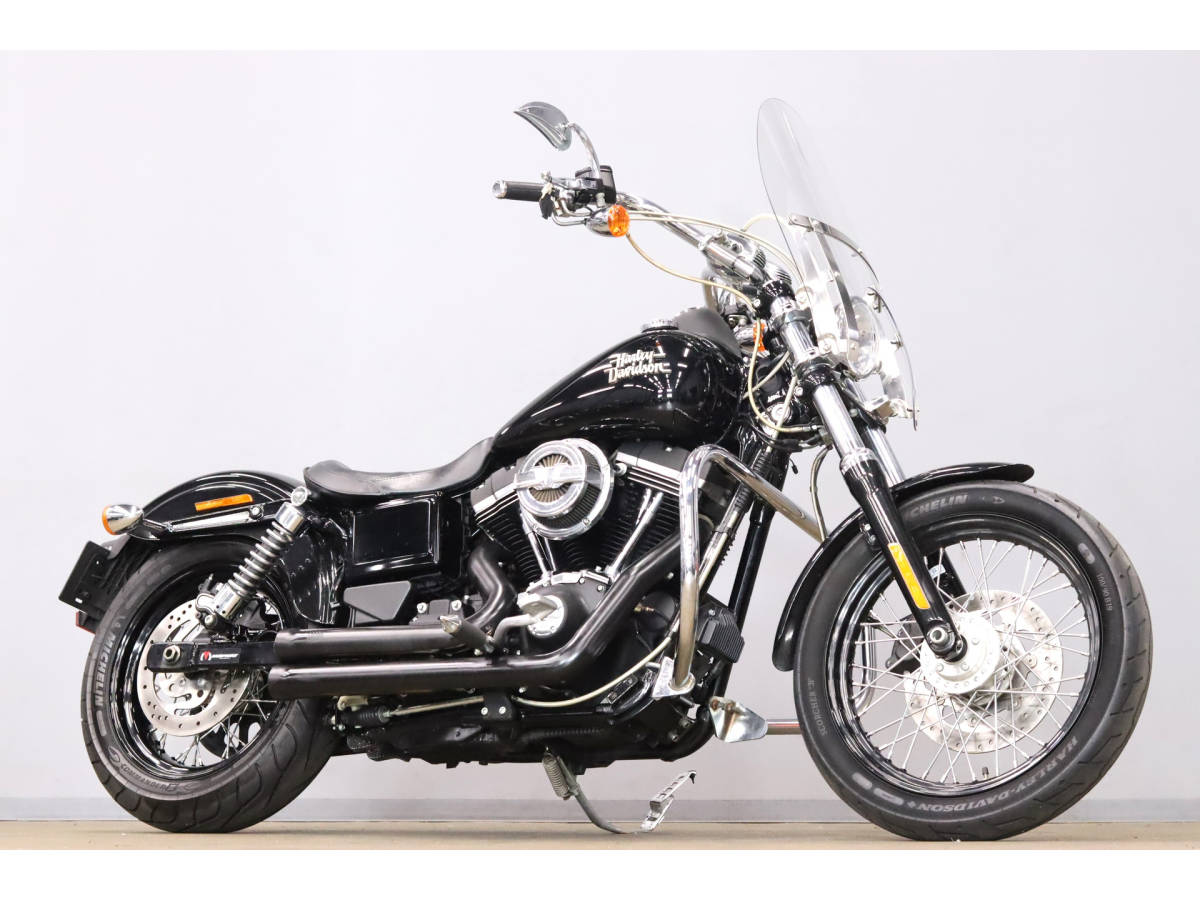 「ハーレーＦＸＤＢダイナストリートボブ 高年式 2016y TC96 1580cc 22263km ABS Harley純正デタッチャブル・ウインドシールド」の画像1