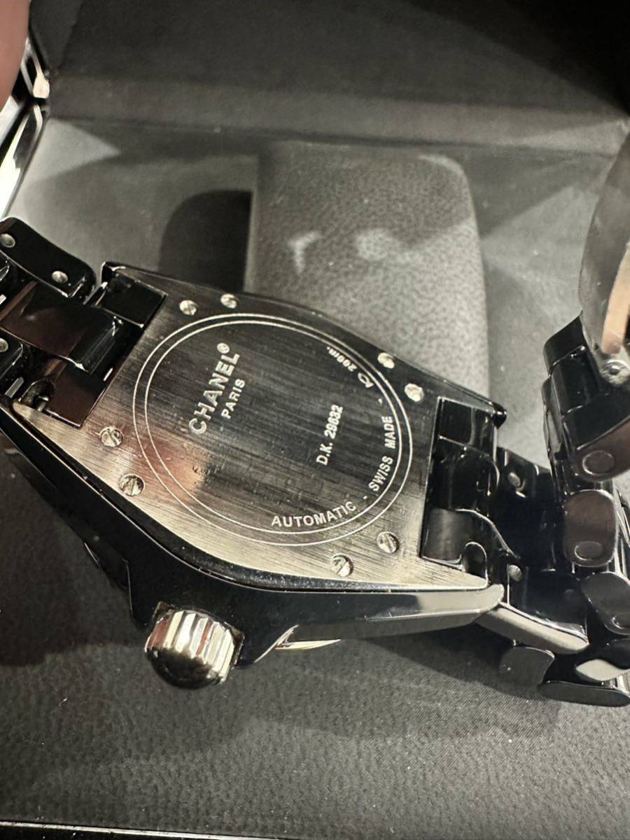 極美品　CHANEL J12 38ミリ　H0685 純正セラミックベルト　メンズ腕時計　自動巻　1スタ　新品仕上げ済み_画像7