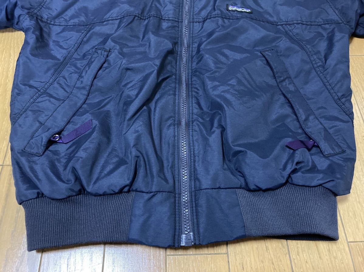 USA製 パタゴニア シェルドシンチラジャケット M ネイビー ターコイズ patagonia 80s 90s ビンテージ