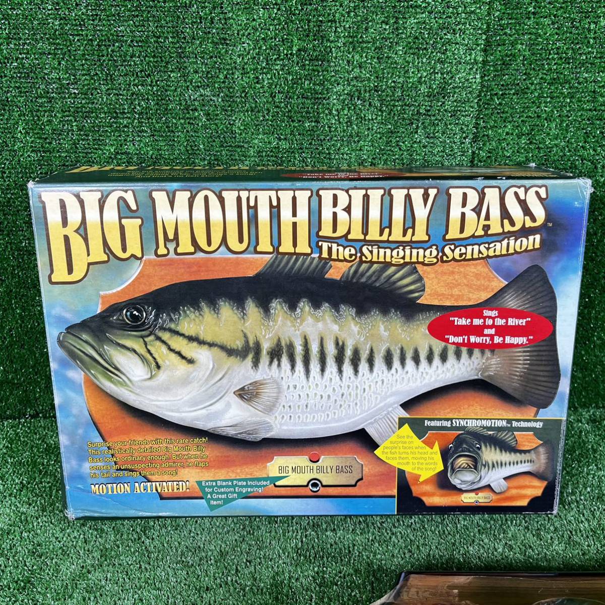 5-403】未使用 1998 Gemmy Industries Big Mouth Billy Bass The Singing Sensation New in Box_画像4