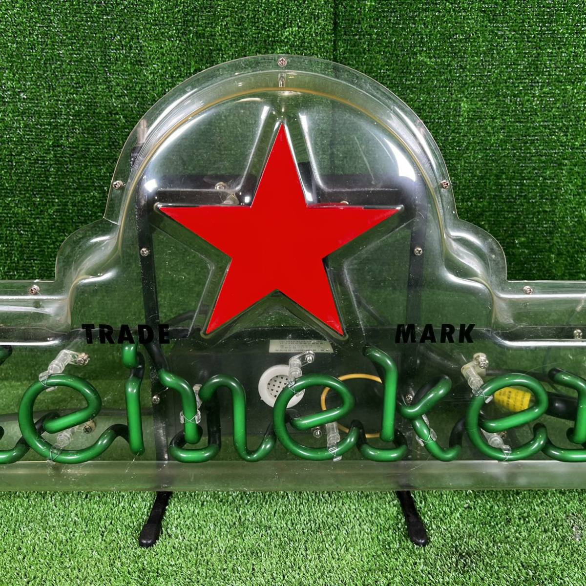 5-427】Heineken ハイネケン ネオン管 ネオン看板 電光看板 ネオンサイン 現状品の画像4