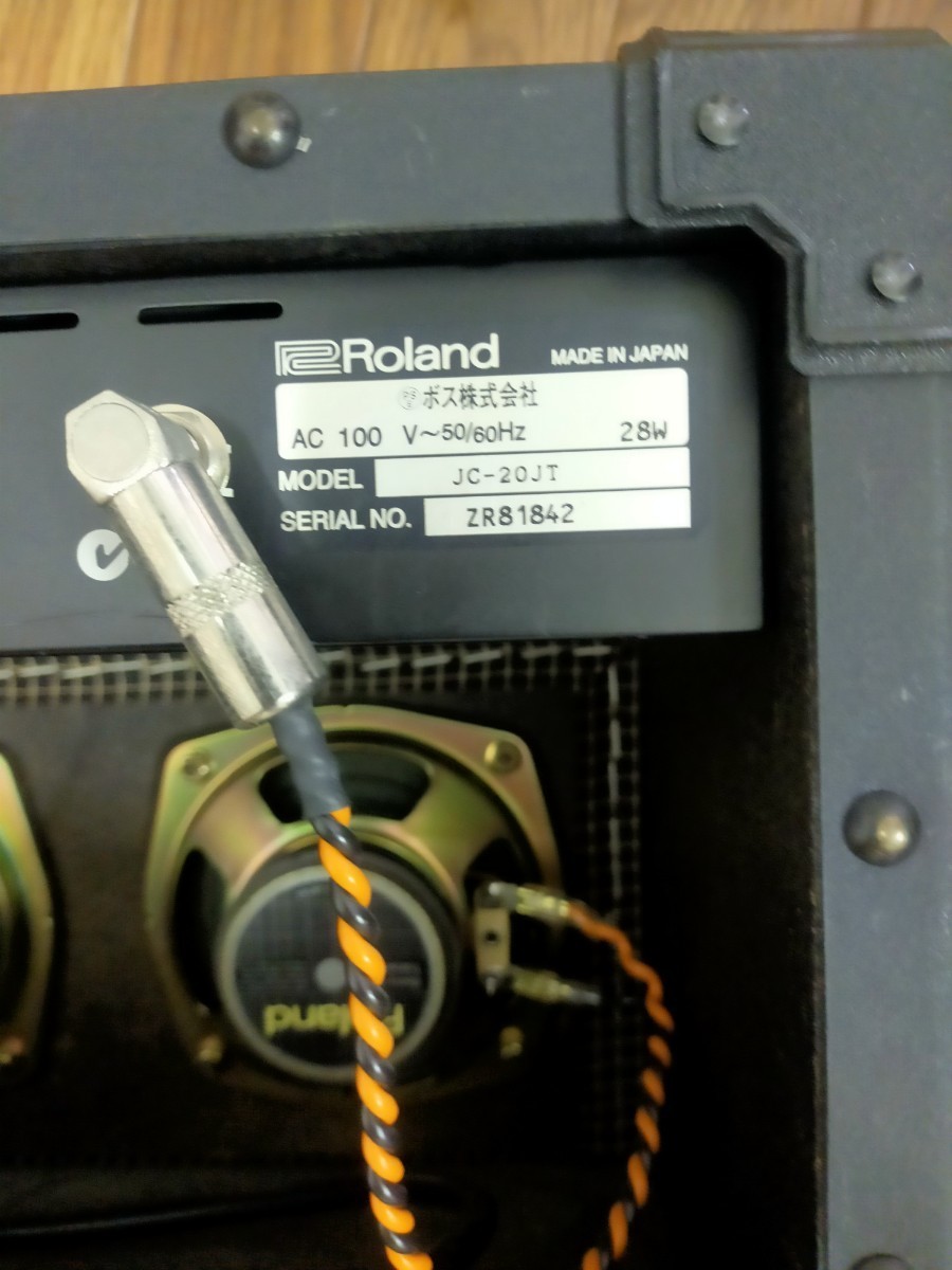 中古良品　ROLAND JC-20 日本製　MOD ウミヘビケーブル付き_画像5