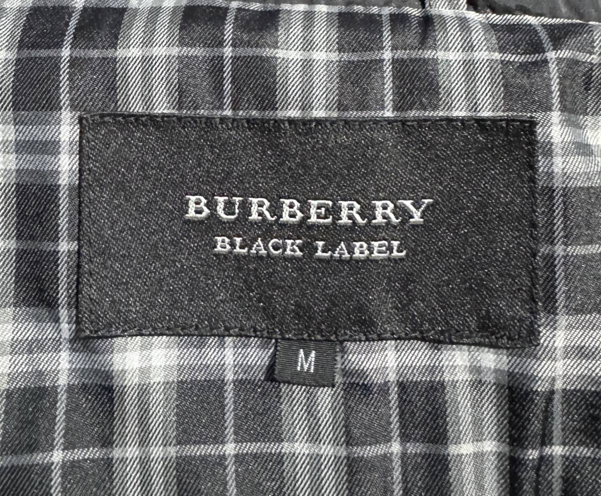 極希少【名作】BURBERRY BLACK LABEL バーバリーブラックレーベル ナイロンジャケット M ノバチェック ミリタリー 送料520円 美シルエット_画像9