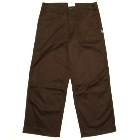 美品 21SS WTAPS GORILLA TROUSERS COPO TWILL Mサイズ ワーク パンツ ワイドシルエット ブラウン 211GWDT-PTM01 ダブルタップス