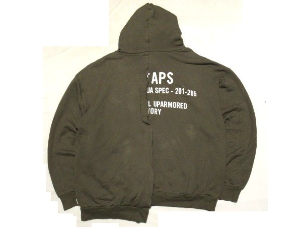 美品 21SS WTAPS RAGS HOODED COTTON Lサイズ パーカー Olive Drab オーリブ ドラブ 211ATDT-CSM39 ダブルタップス_画像4