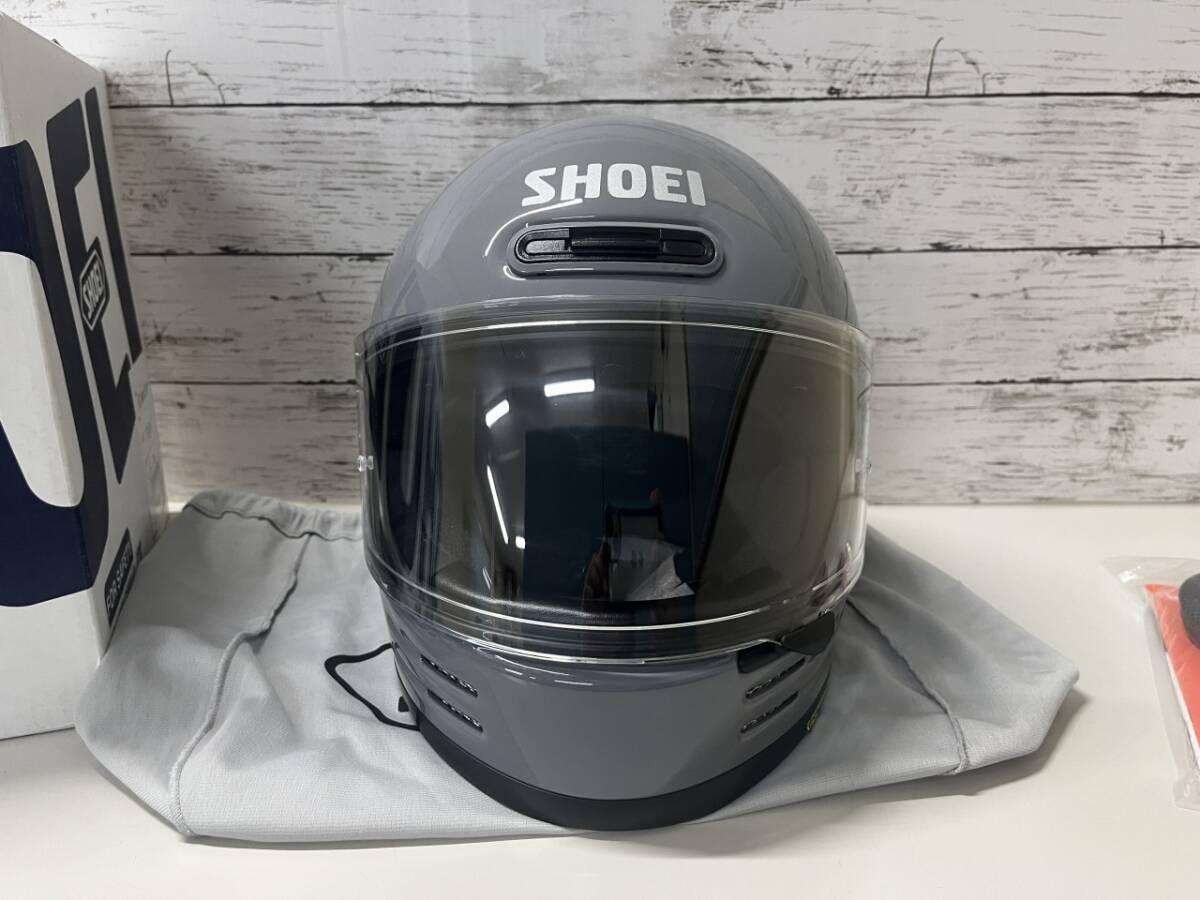 SHOEI GLAMSTER Lサイズ おまけ付 フルフェイス バサルトグレー 盗難防止 ブレーキロック グラムスター ショウエイラパイドネオZ-8 _画像2