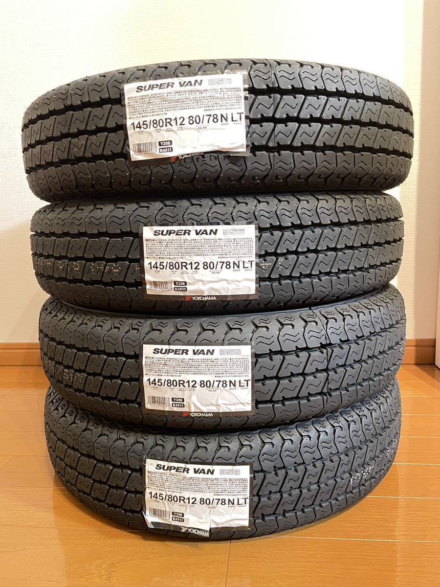 新品未使用ヨコハマタイヤ4本セット145/80R12 送料無料!!_画像1