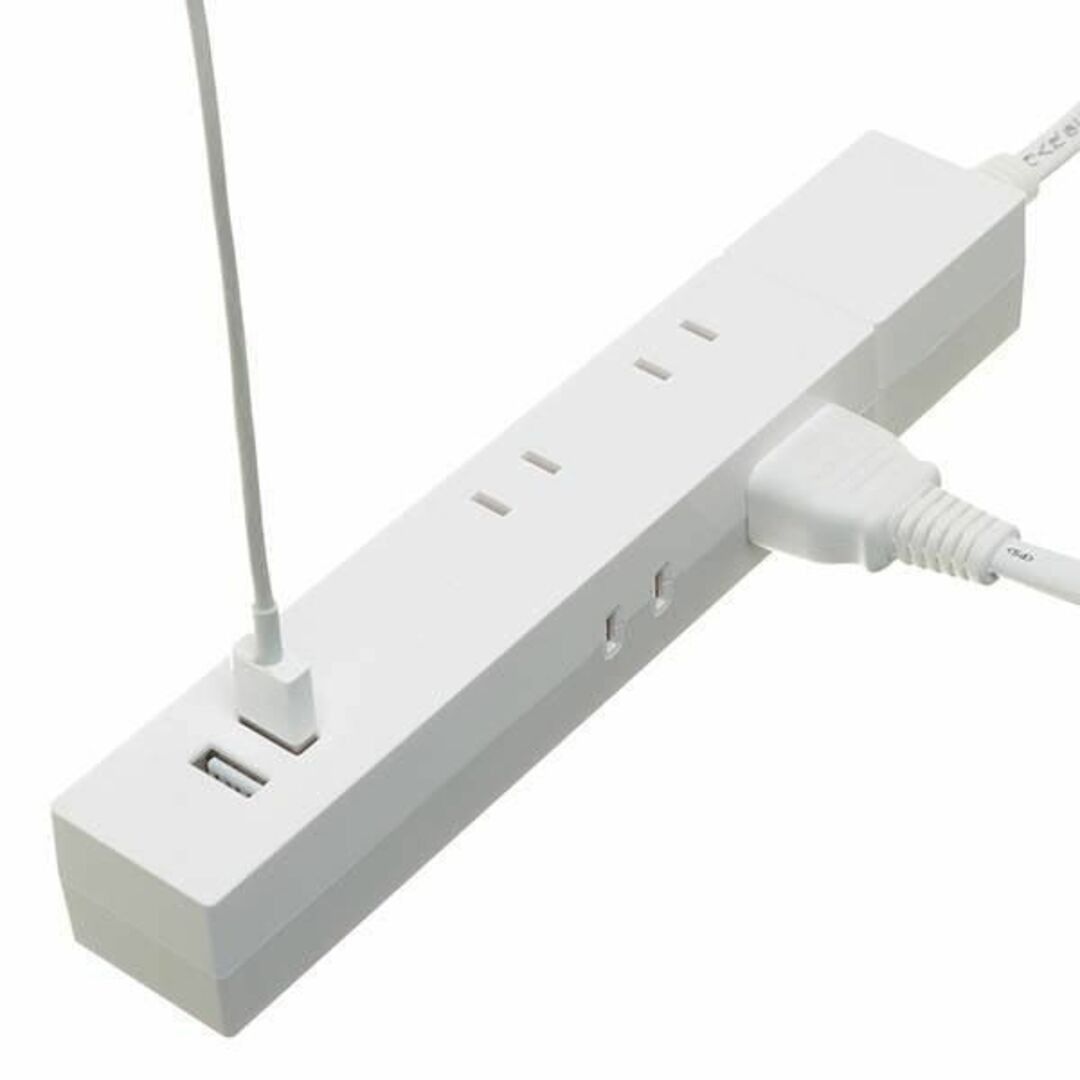 【未使用品】USB 充電タップ コンセント 充電器 モジュールコンセント4個口+USB2個口 専用コードセット