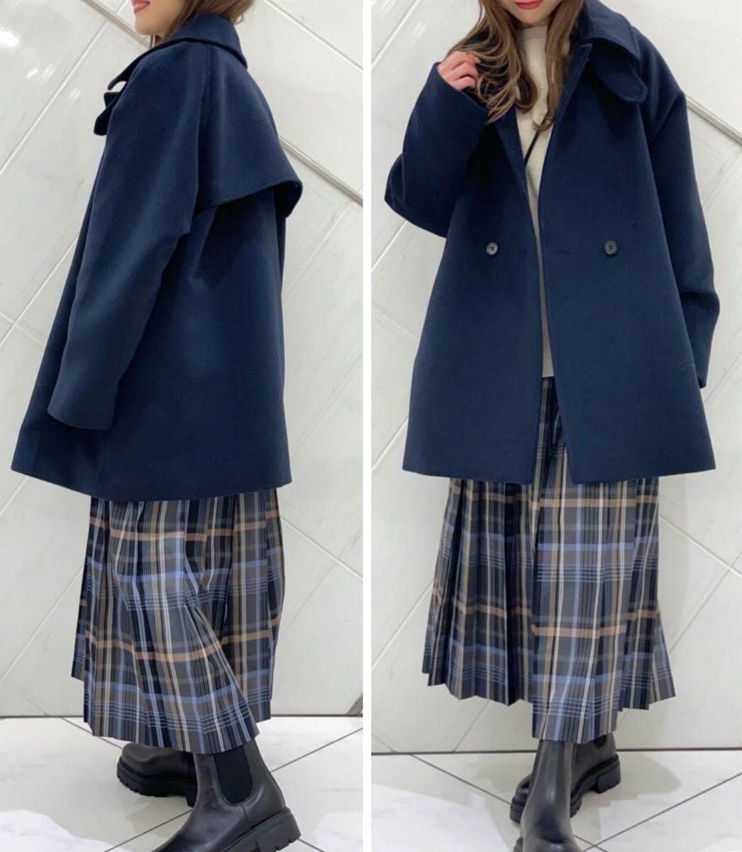 URBAN RESEARCH DOORS『URTECH』ミドル丈コートNAVY 新品タグ付 URBAN RESEARCH DOORS『URTECH』ミドル丈コートNAVY 新品タグ付