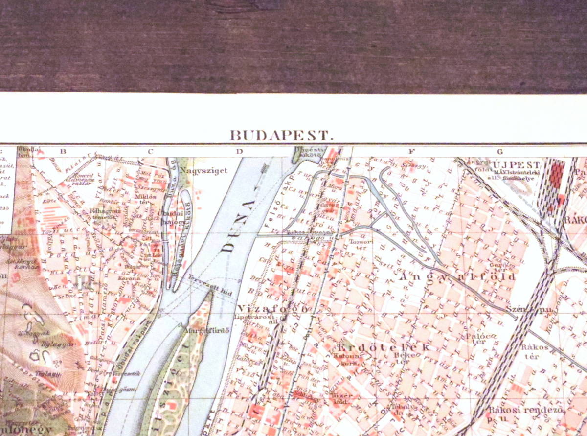 観光案内地図 マップ ブダペスト ハンガリー
