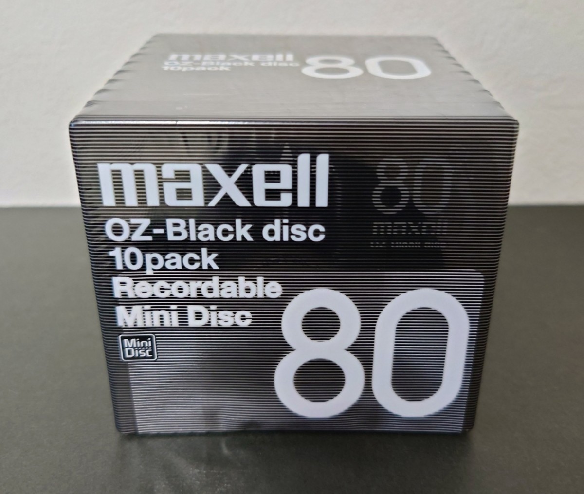 レア 希少 maxell マクセル MD Recordable Mini Disc OZ-Black disc 10pack 10枚 未使用 未開封品_画像1