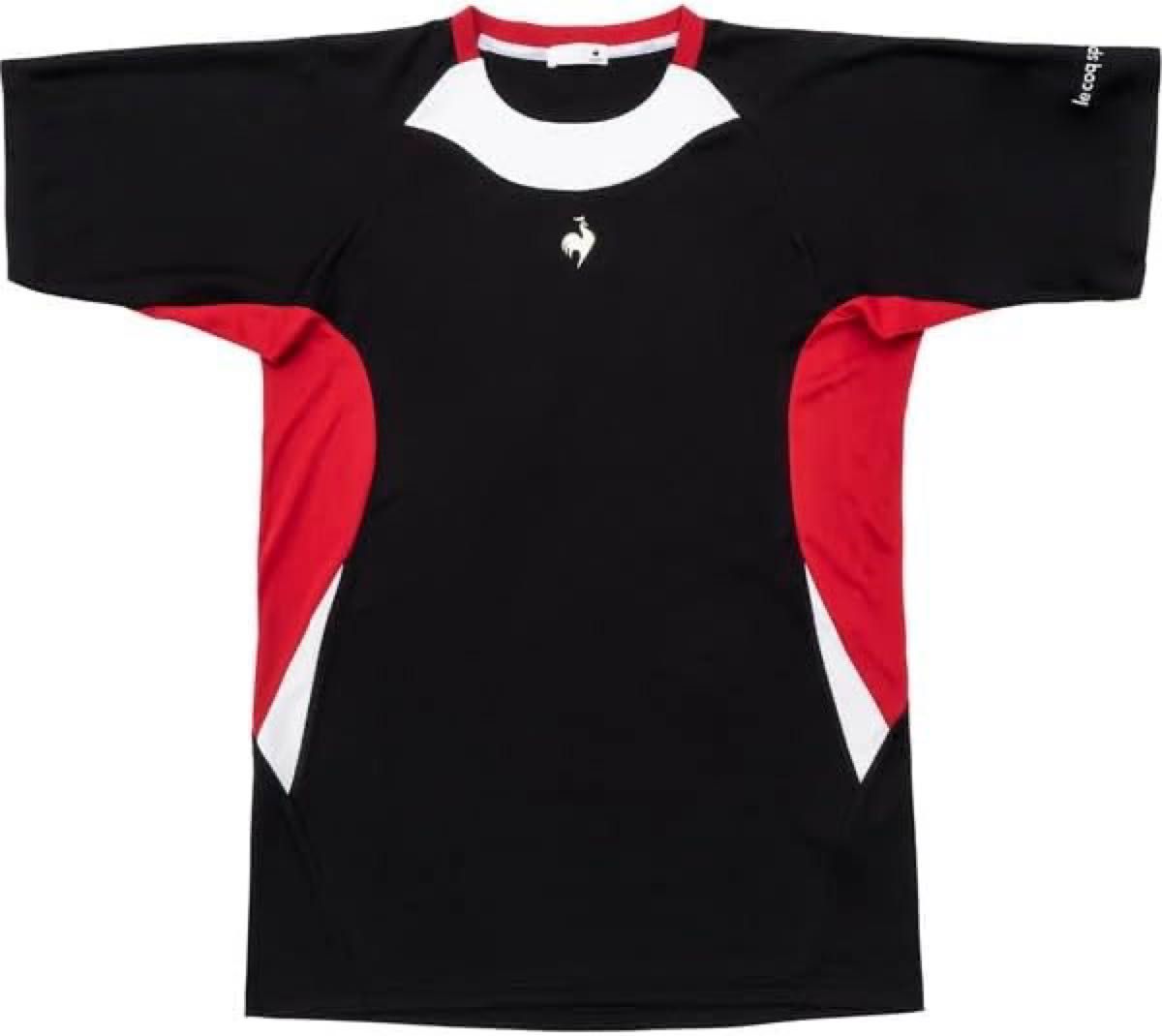 le coq sportif ルコックスポルティフ テニスウェア 半袖Ｔシャツ QTMWJA30 ブラック(黒) メンズM 新品