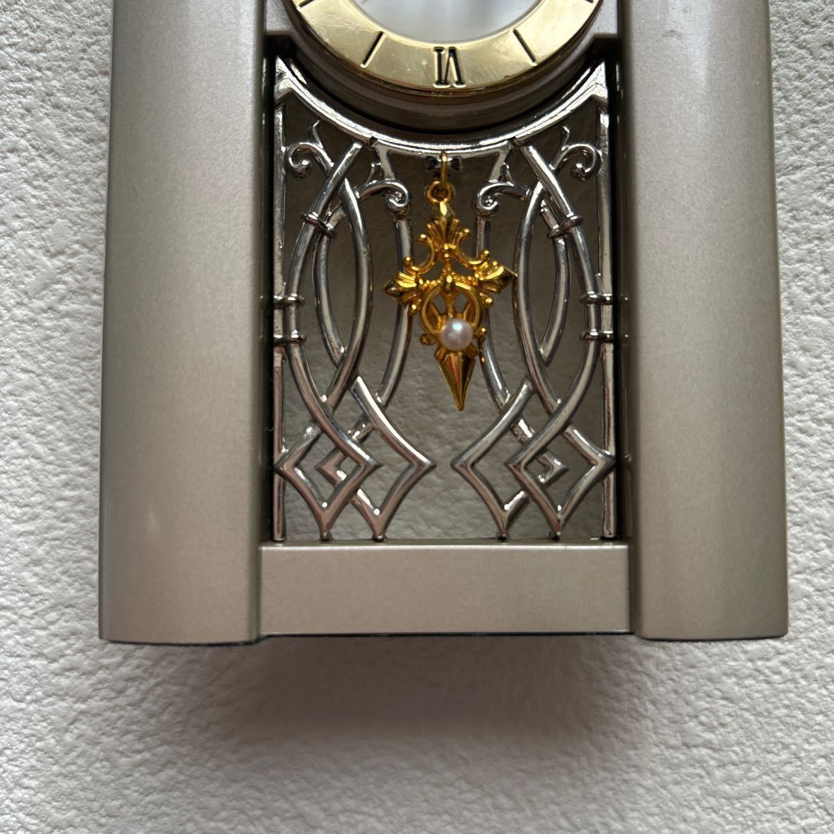 MIKIMOTO ミキモト パール付 置時計 ゴールド 真珠付き置き時計 _画像7
