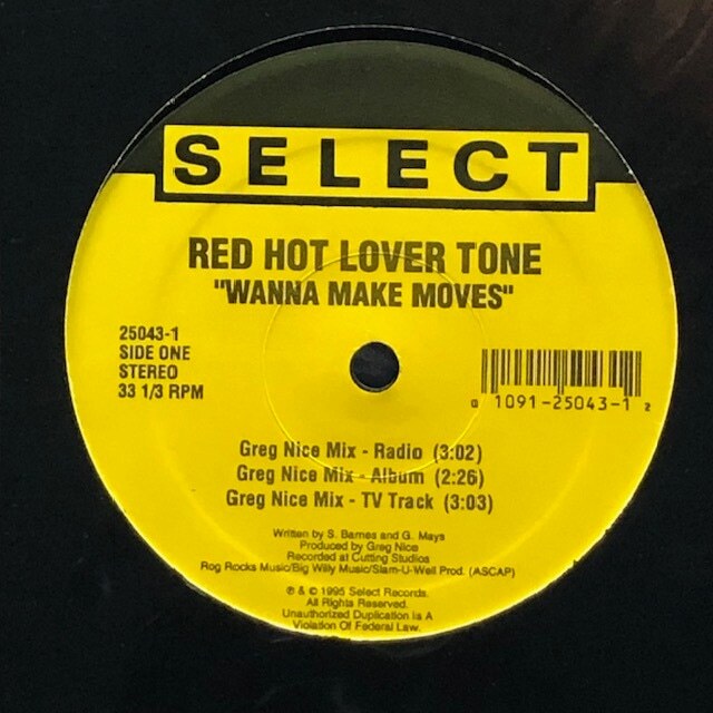 Red Hot Lover Tone - Wanna Make Moves（★盤面ほぼ良品！）_画像1