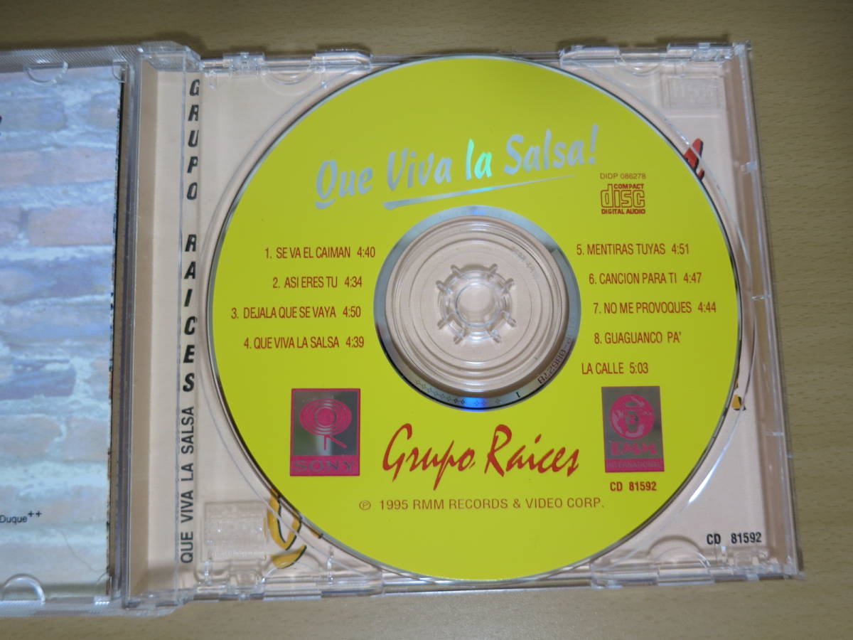 サルサ輸入盤CD GRUPO RAICES - QUE VIVA LA SALSA_画像2