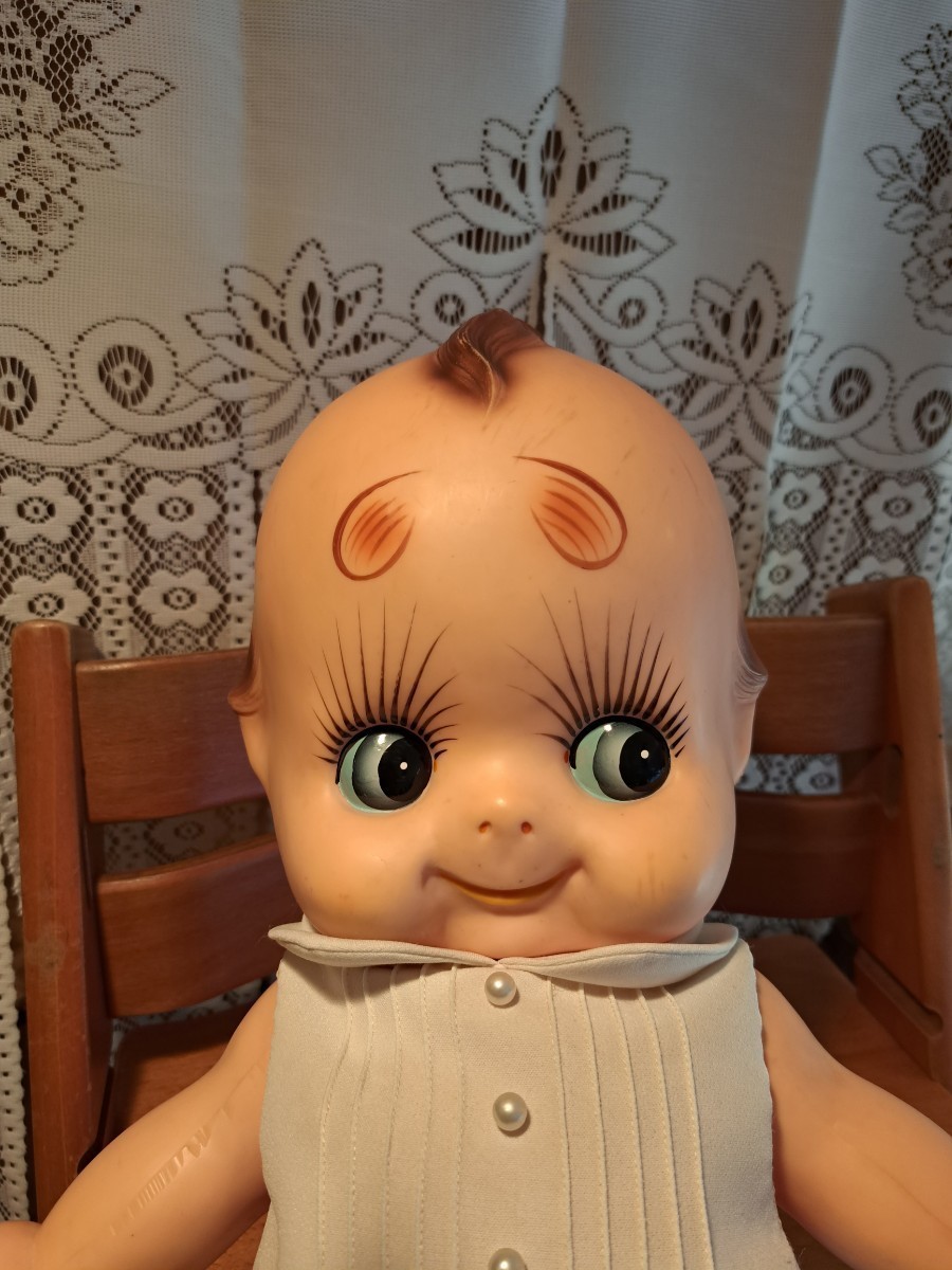 特大【キューピー人形】約50年前のレトロキューピーちゃん☆お洋服付き